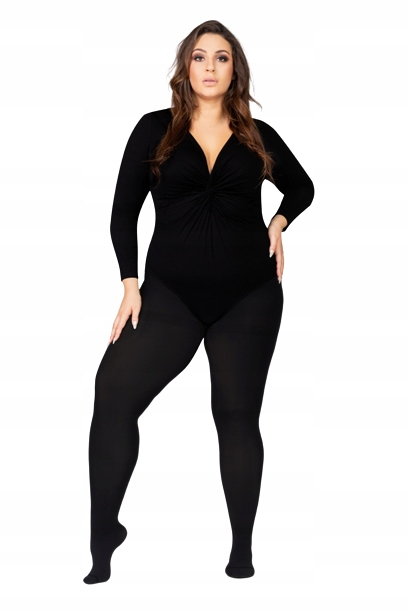 Rajstopy Plus Size Mona Elizabeth 70DEN 3D Onyx r9