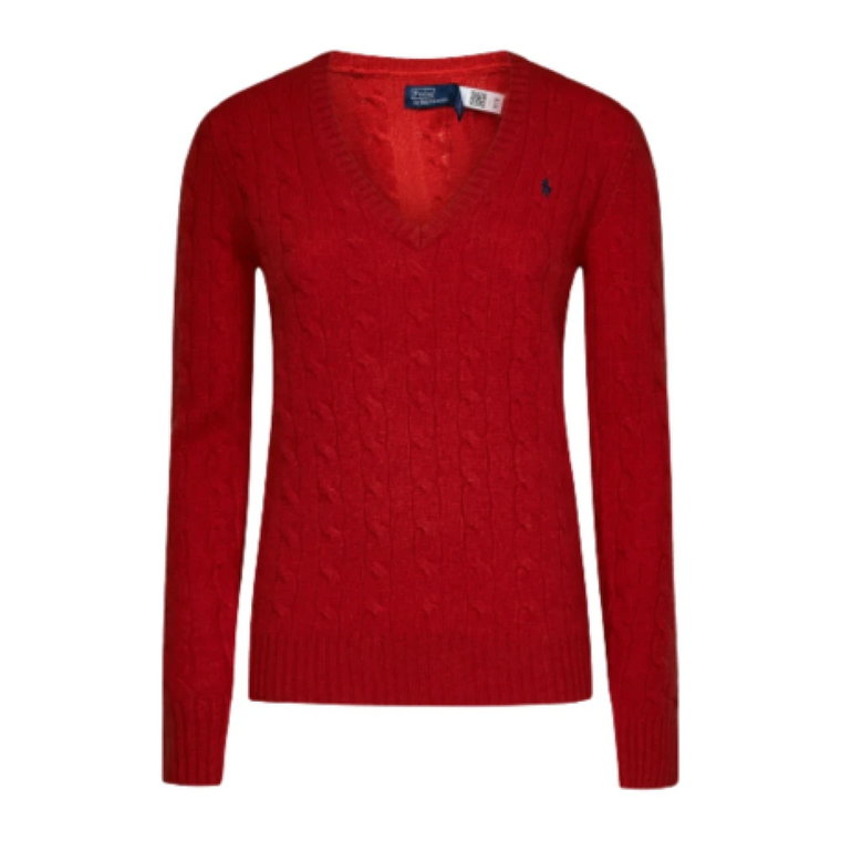 Kimberly Sweter z Długim Rękawem - XL, Faded Red Ralph Lauren