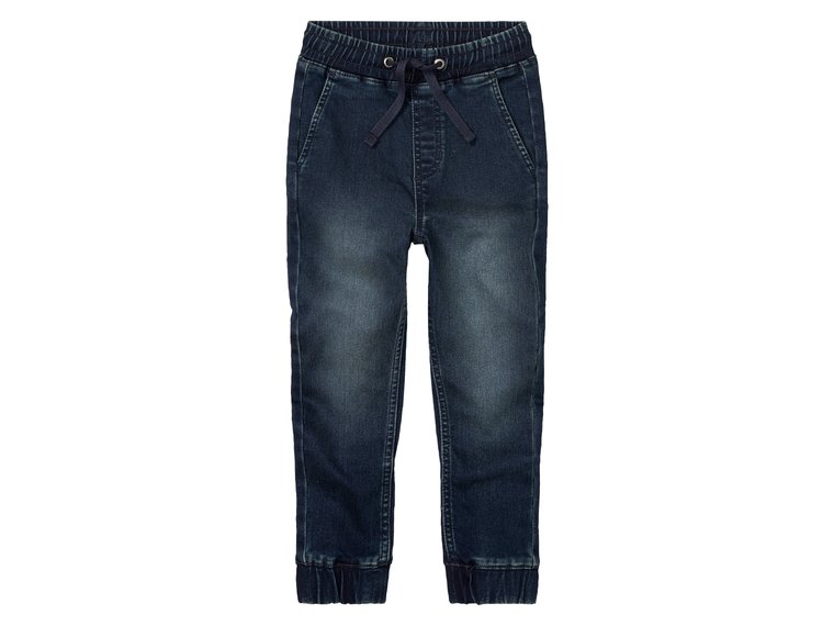 lupilu Jeansy chłopięce, sweat denim (Ciemnoniebieski, 122/128)