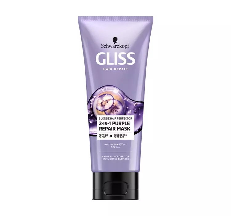 GLISS BLOND HAIR PERFECTOR MASKA DO WŁOSÓW BLOND NATURALNYCH, FARBOWANYCH, ROZJAŚNIANYCH 200ML