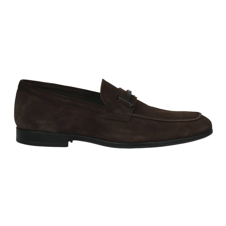 Suede Double T Loafers Tod's