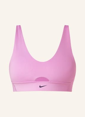 Nike Biustonosz Sportowy Indy Plunge Cut-Out lila