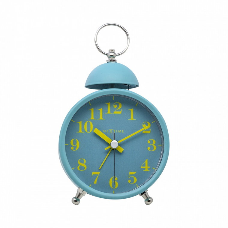 Zegar stojący 16x9,2 cm Nextime Single Bell turkusowy kod: 5213 TQ