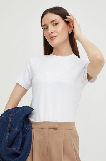 Lacoste t-shirt TF0238 damski kolor biały