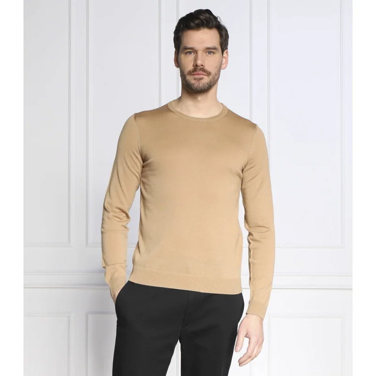 BOSS BLACK Wełniany sweter Leno-P | Slim Fit