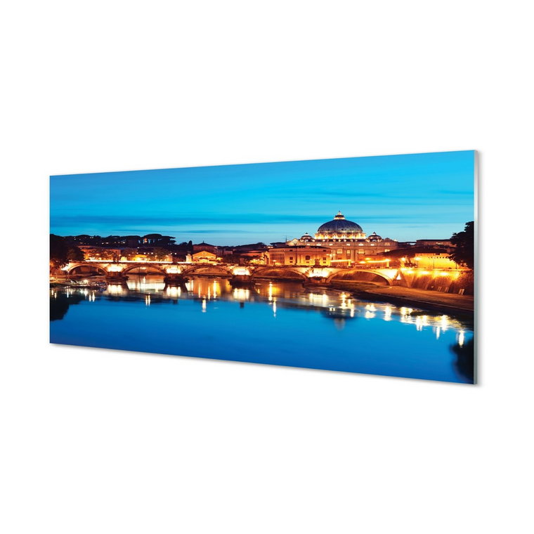 Płyta szklana do kuchnia Rzym Rzeka mosty 125x50 cm