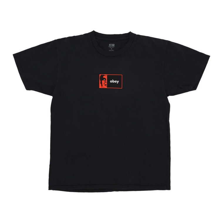 Klasyczny T-shirt Pigmentowy Vintage Czarny Obey