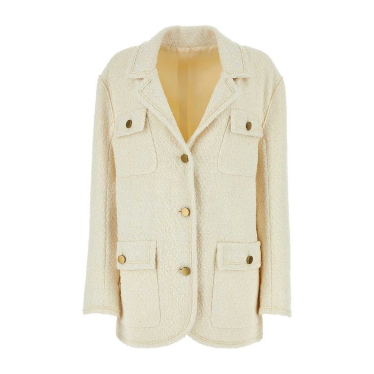 Ivory Tweed Blazer Philosophy di Lorenzo Serafini