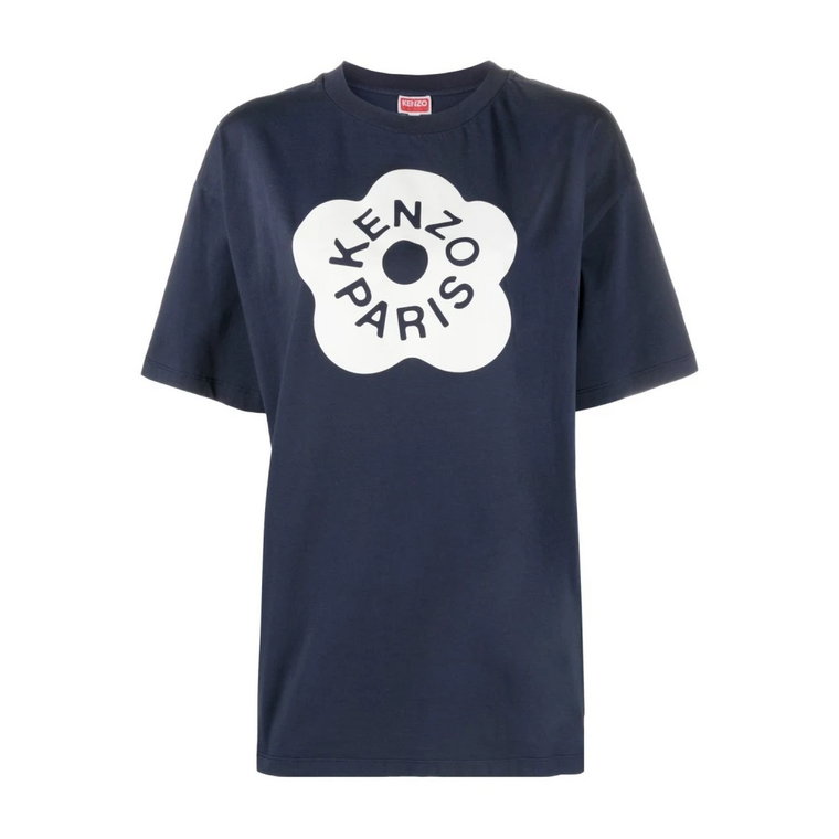 Niebieska koszulka Boke Flower 2.0 dla modnych kobiet Kenzo