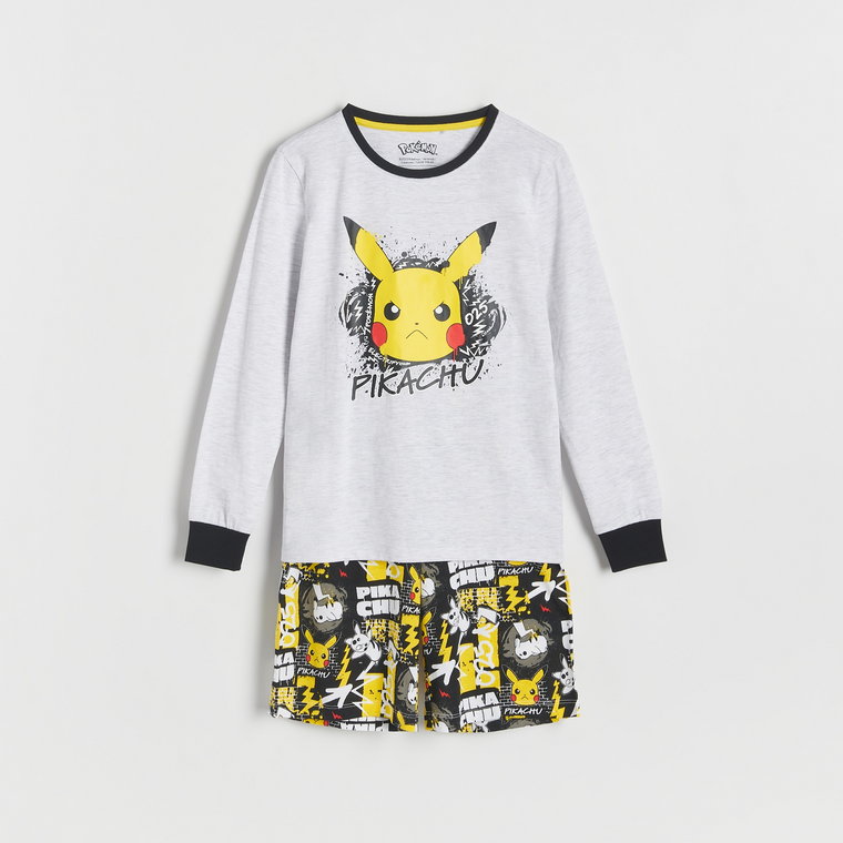 Reserved - Dwuczęściowa piżama Pokémon - czarny