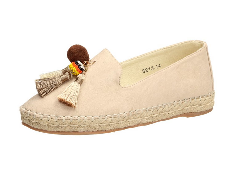 Beżowe espadryle, buty damskie Vices 8213-14