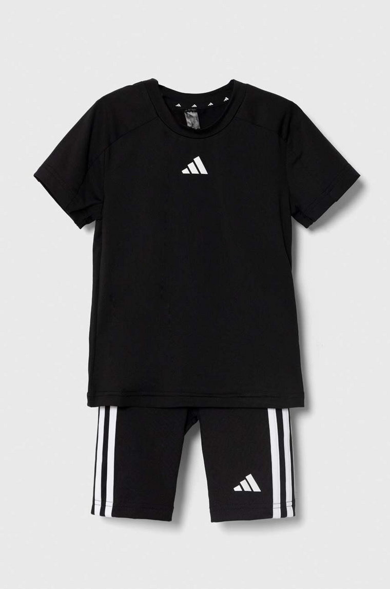 adidas komplet dziecięcy kolor czarny