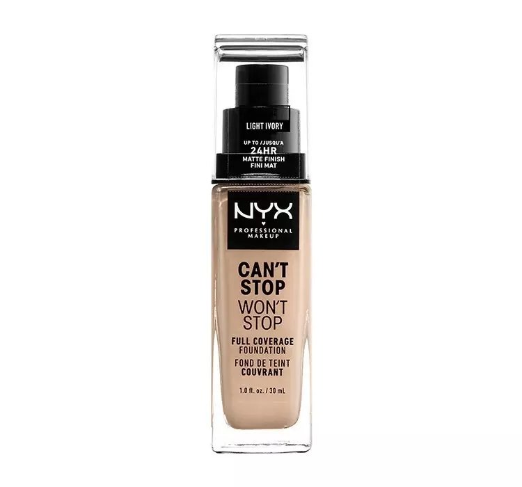 NYX PROFESSIONAL MAKEUP CAN'T STOP WON'T STOP PODKŁAD KRYJĄCY 04 LIGHT IVORY 30ML