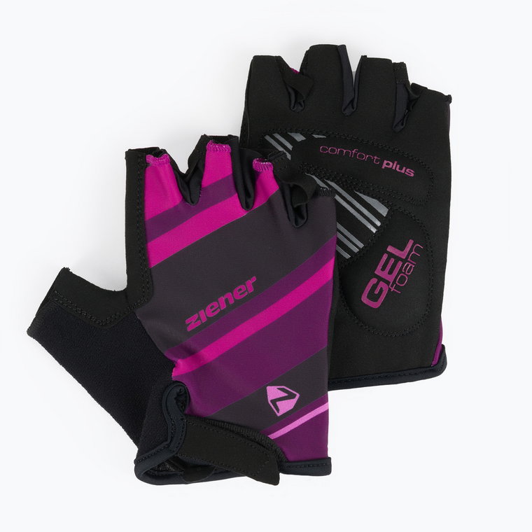 Rękawiczki rowerowe damskie ZIENER MTB Crizy Lady GELfoam purple passion