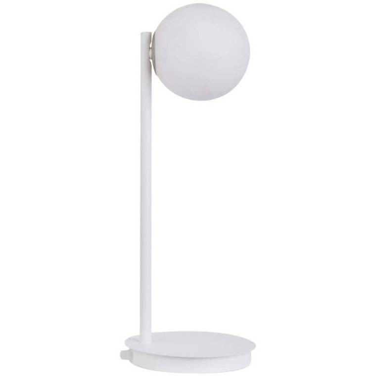 Biurkowa LAMPKA loftowa GAMA 50202 Sigma stojąca LAMPA stołowa kula ball biała