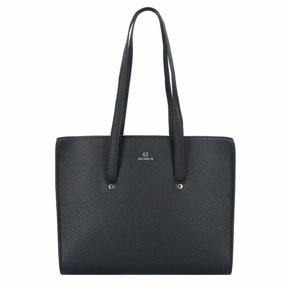 AIGNER Ivy Shopper Bag Skórzany 30 cm black