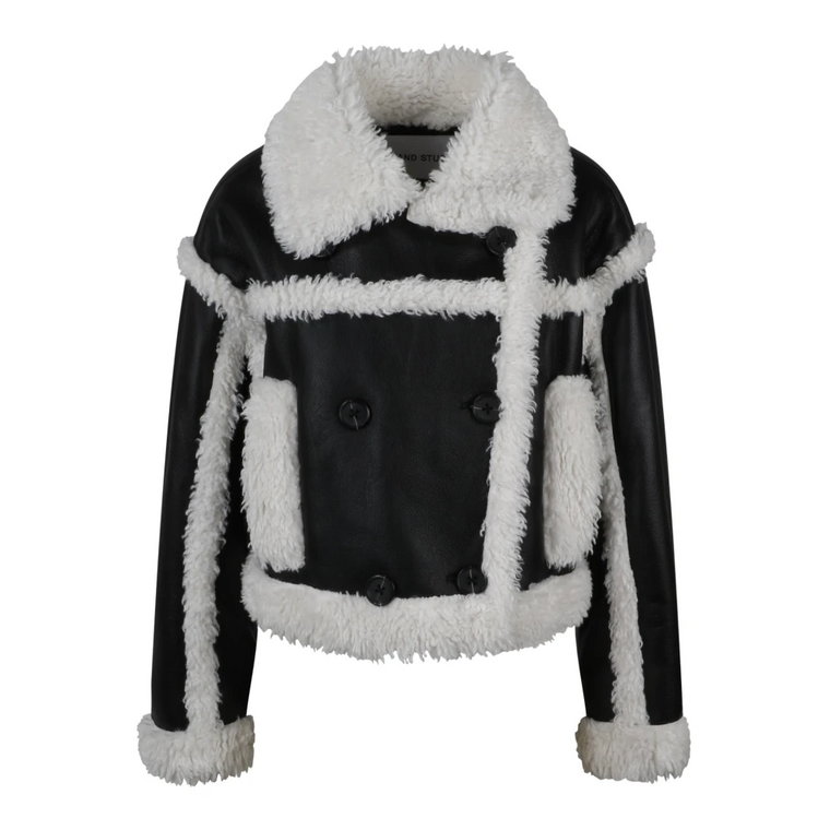 Oversized Faux Shearling Kurtka Stand Studio