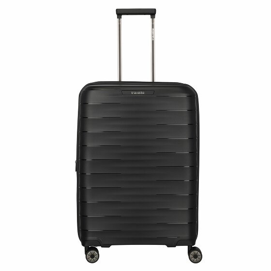 Travelite mooby 4 kółka Walizka M 66 cm z plisą rozprężną schwarz