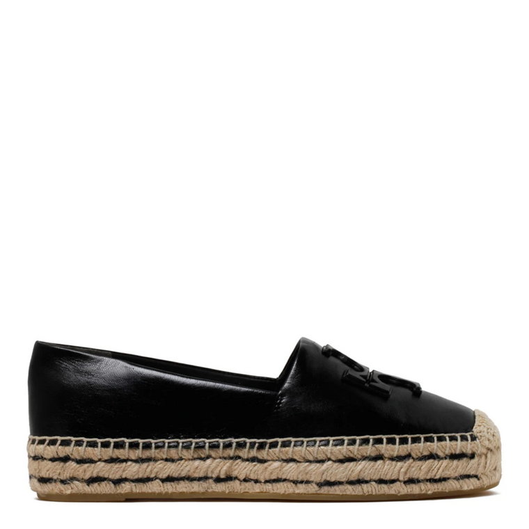 Czarna Ines Platforma Espadryle Tory Burch