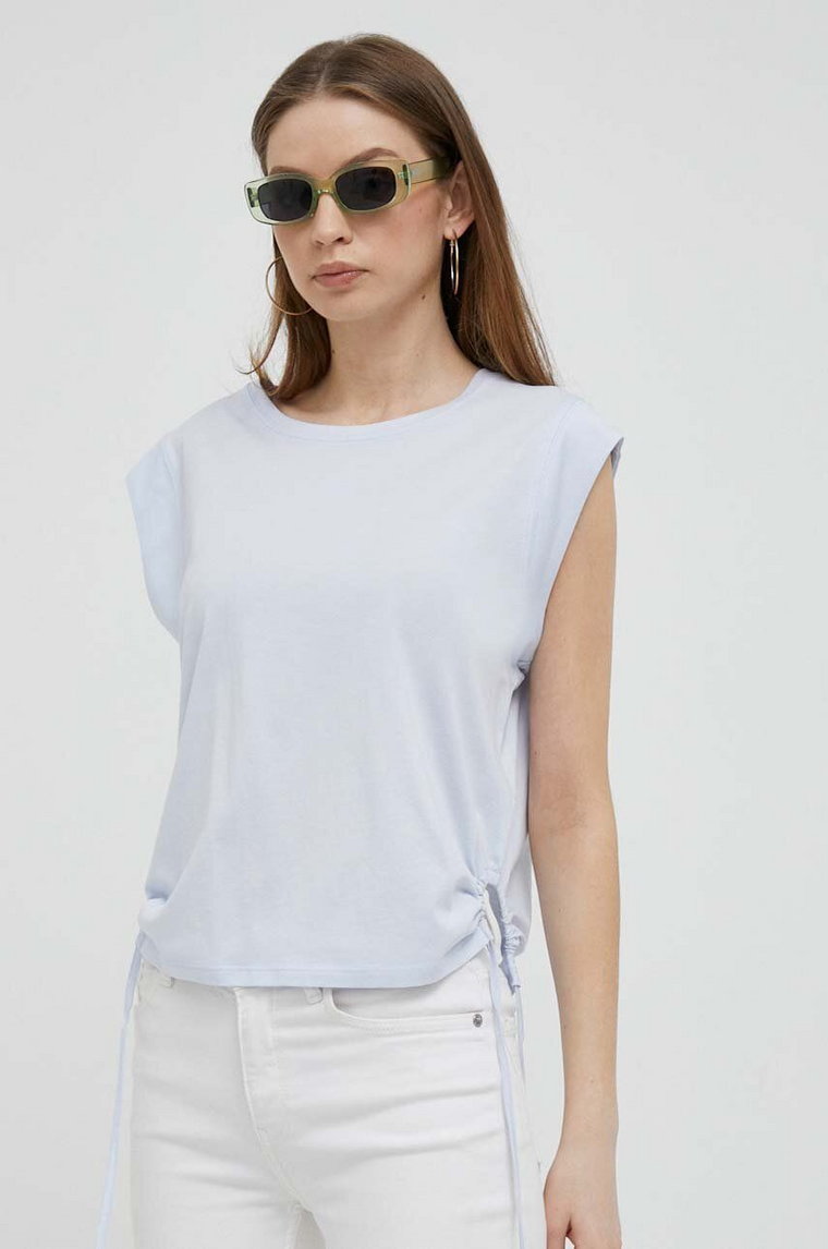 Dkny top damski kolor fioletowy