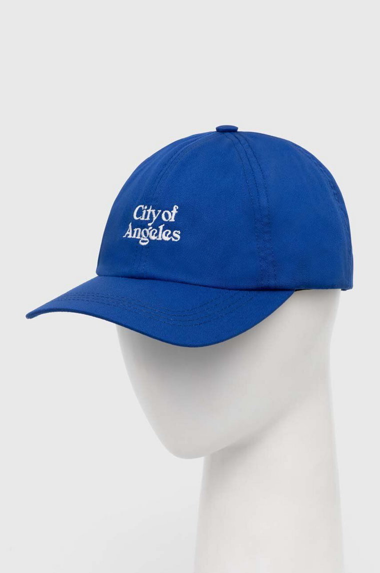 Corridor czapka z daszkiem City of Angeles Cap kolor niebieski z aplikacją HT0076-BLK