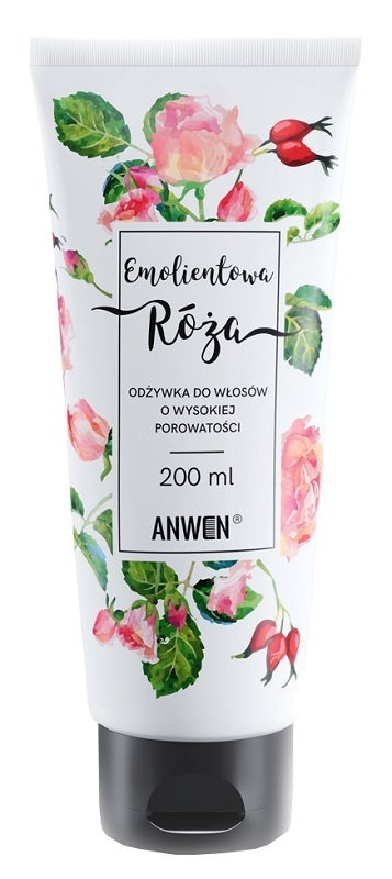 Anwen Emolientowa Róża Odżywka do włosów wysokoporowatych 200 ml