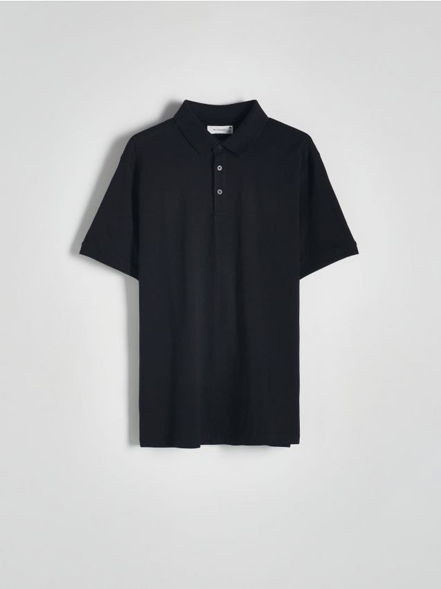 Reserved - Koszulka polo regular - czarny