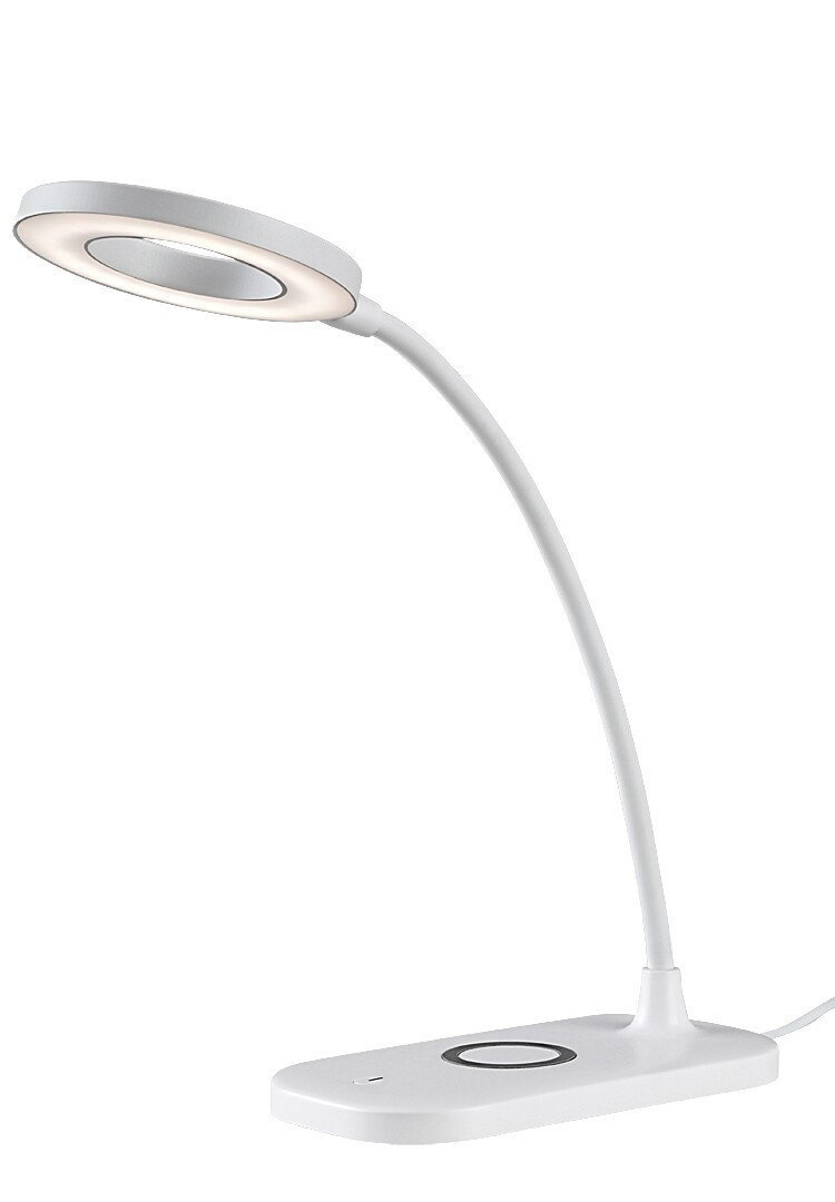 Lampka biurkowa biała wbudowany LED 5W Hardin 74014 Rabalux