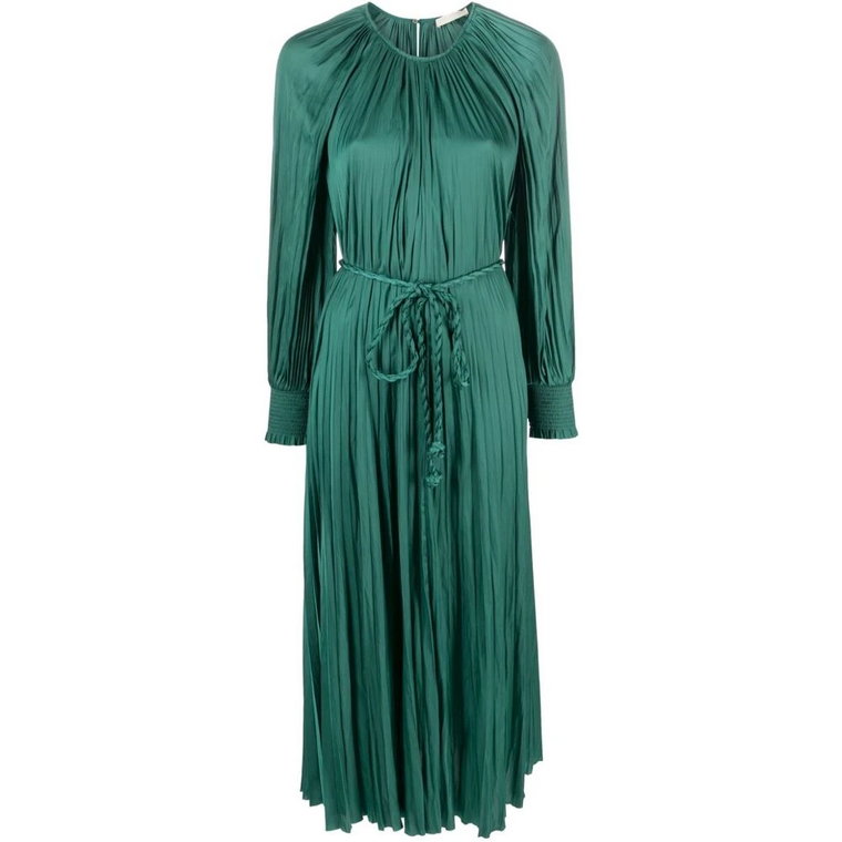 Emeraldowa Zielona Sukienka z Satyny Ulla Johnson