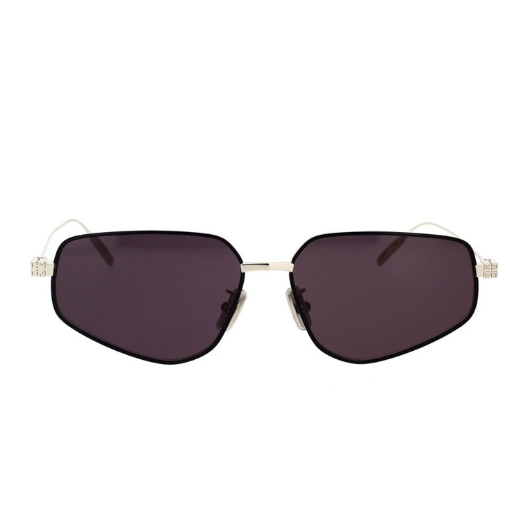 Stylowe okulary przeciwsłoneczne z srebrnymi akcentami Givenchy