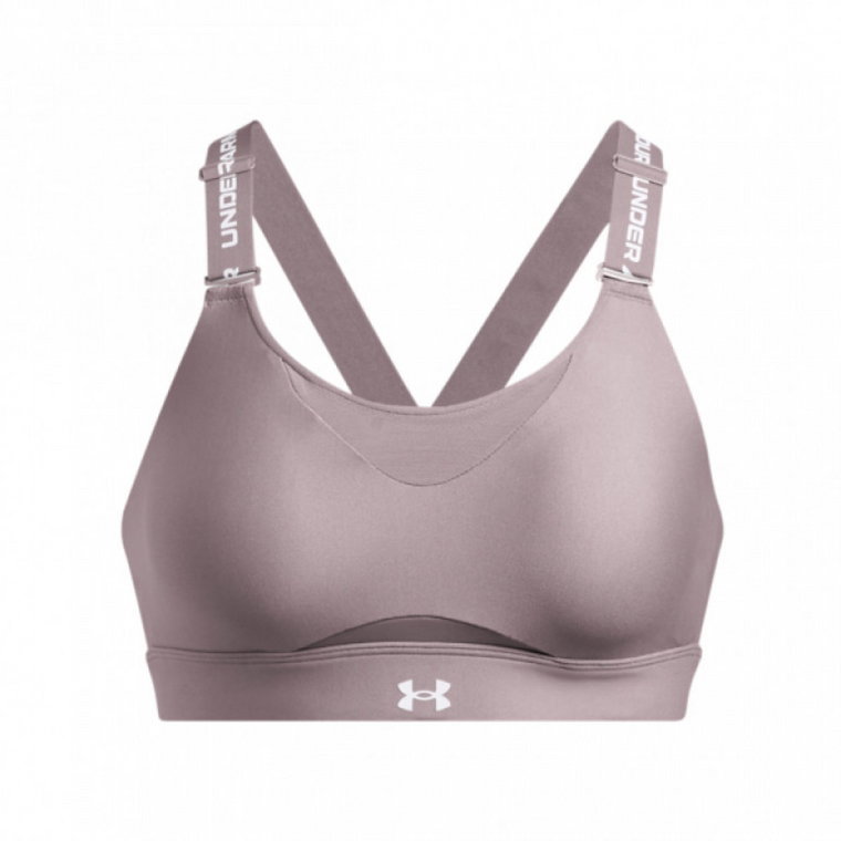 Biustonosz treningowy Under Armour UA Infinity High 2.0 Bra - beżowy