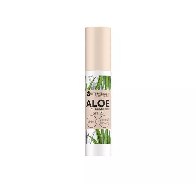 BELL HYPOALLERGENIC ALOE EYE CONCEALER SPF 25 KOREKTOR POD OCZY 01 LIGHT 4,8G