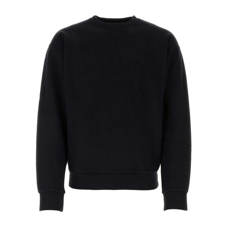 Czarny bawełniany sweter JW Anderson