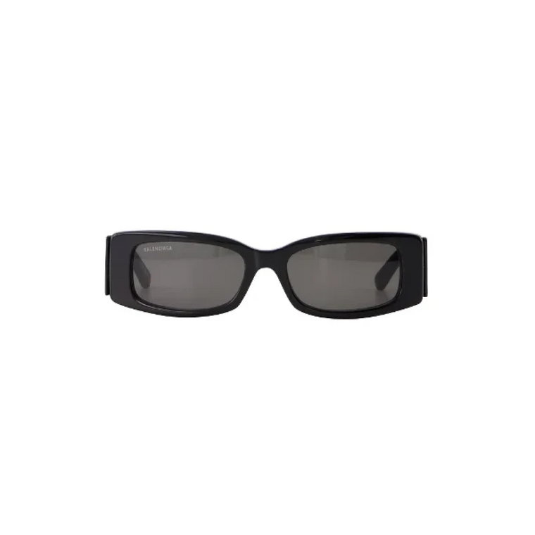 Czarne okulary z tkaniny Balenciaga
