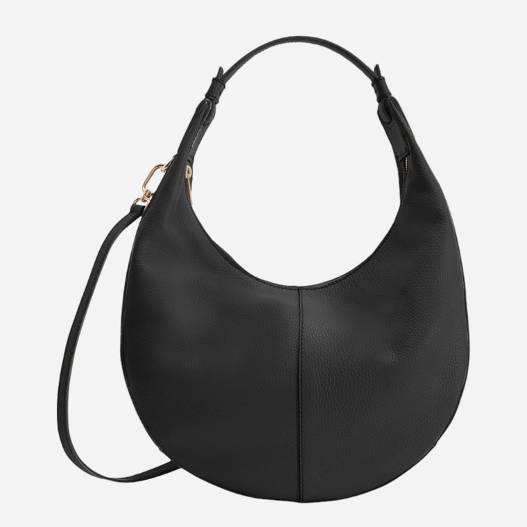 Torebka hobo damska skórzana Furla Miastella S Czarna (8050597310862). Torebki