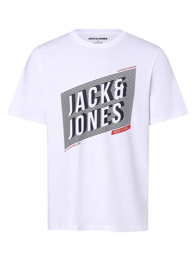 Jack & Jones - T-shirt męski  JJNet, biały