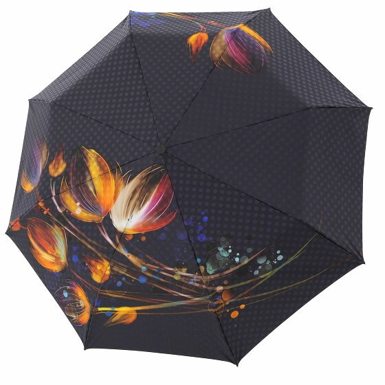 Doppler Manufaktur Boheme Carbon Steel Pocket Umbrella 29 cm black gemustert