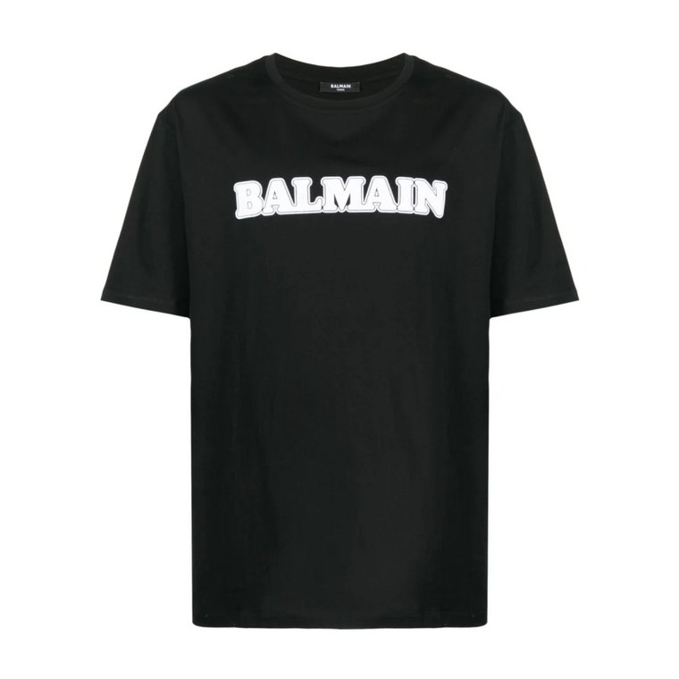 Retro Flock T-Shirt - Czarny Balmain