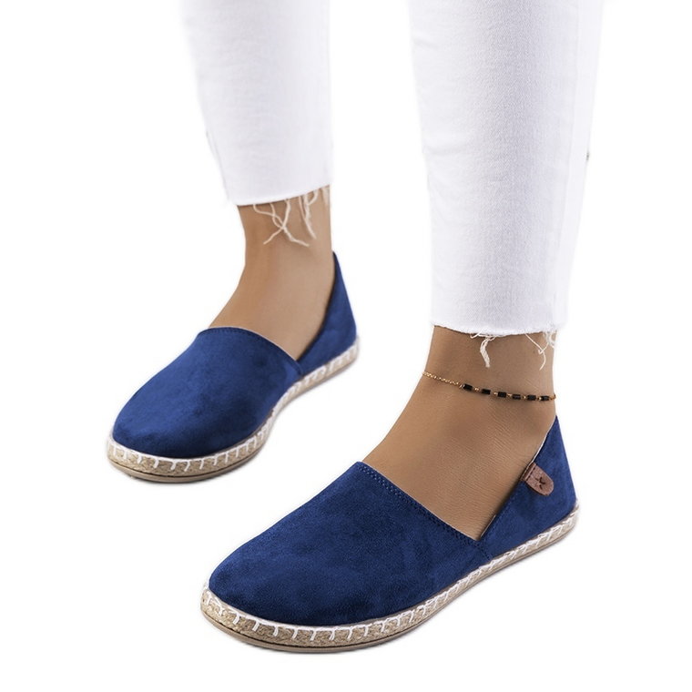 Granatowe espadryle damskie Jacquet