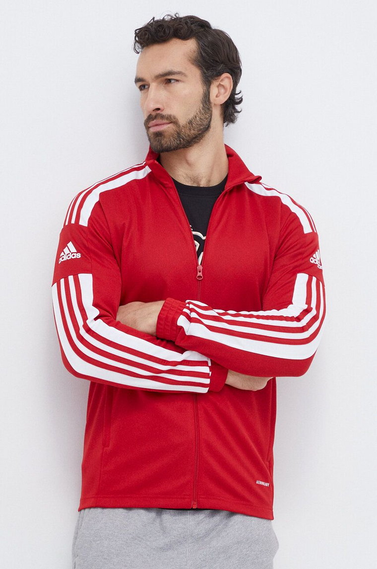 adidas Performance bluza treningowa kolor czerwony z aplikacją  GP6464