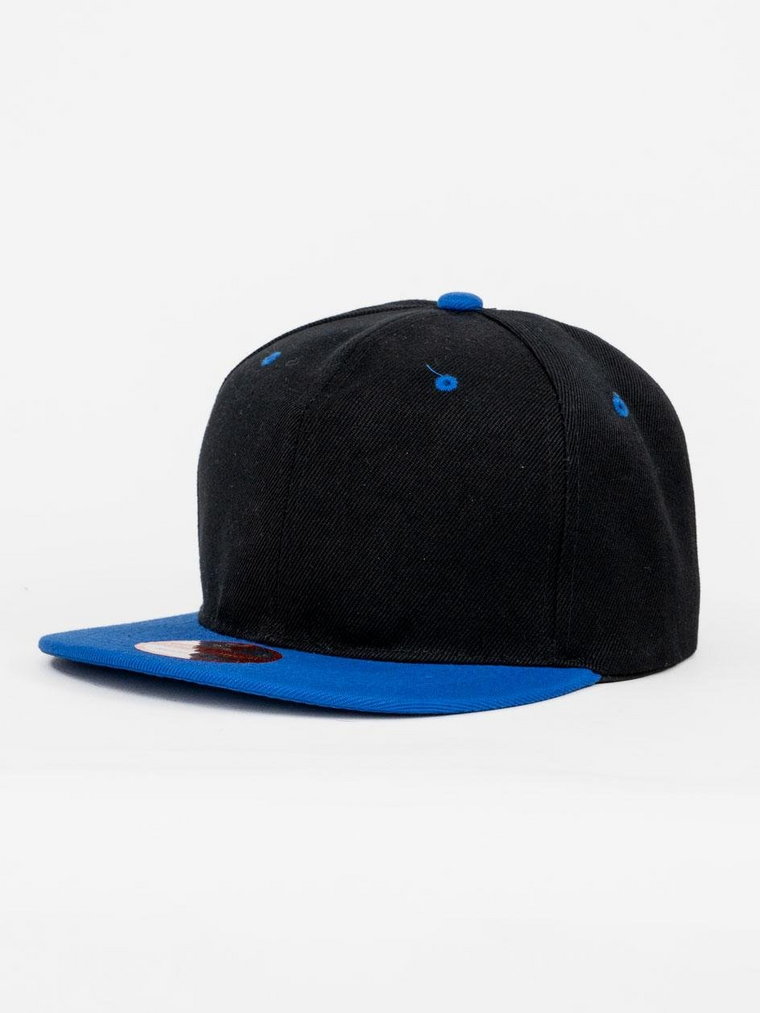 Czapka Z Daszkiem Snapback Czarno-Niebieska Royal Blue Double Color Blank