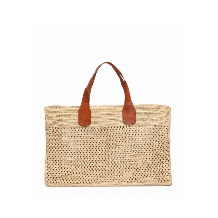 Mini Tote Straw Havane - LINA BRAX