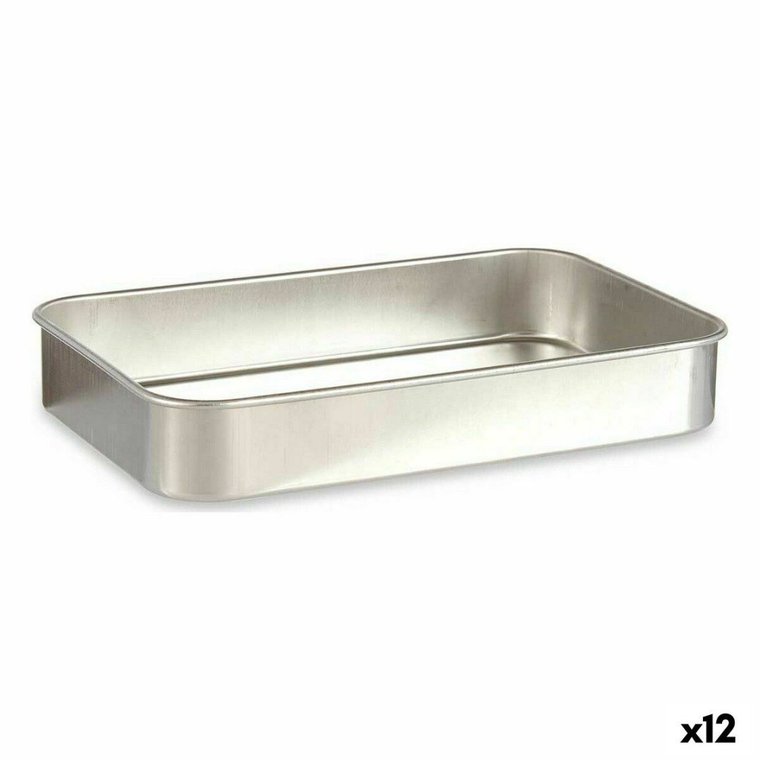 Emaga Forma do pieczenia Srebrzysty Aluminium 23,5 x 6 x 36 cm (12 Sztuk)