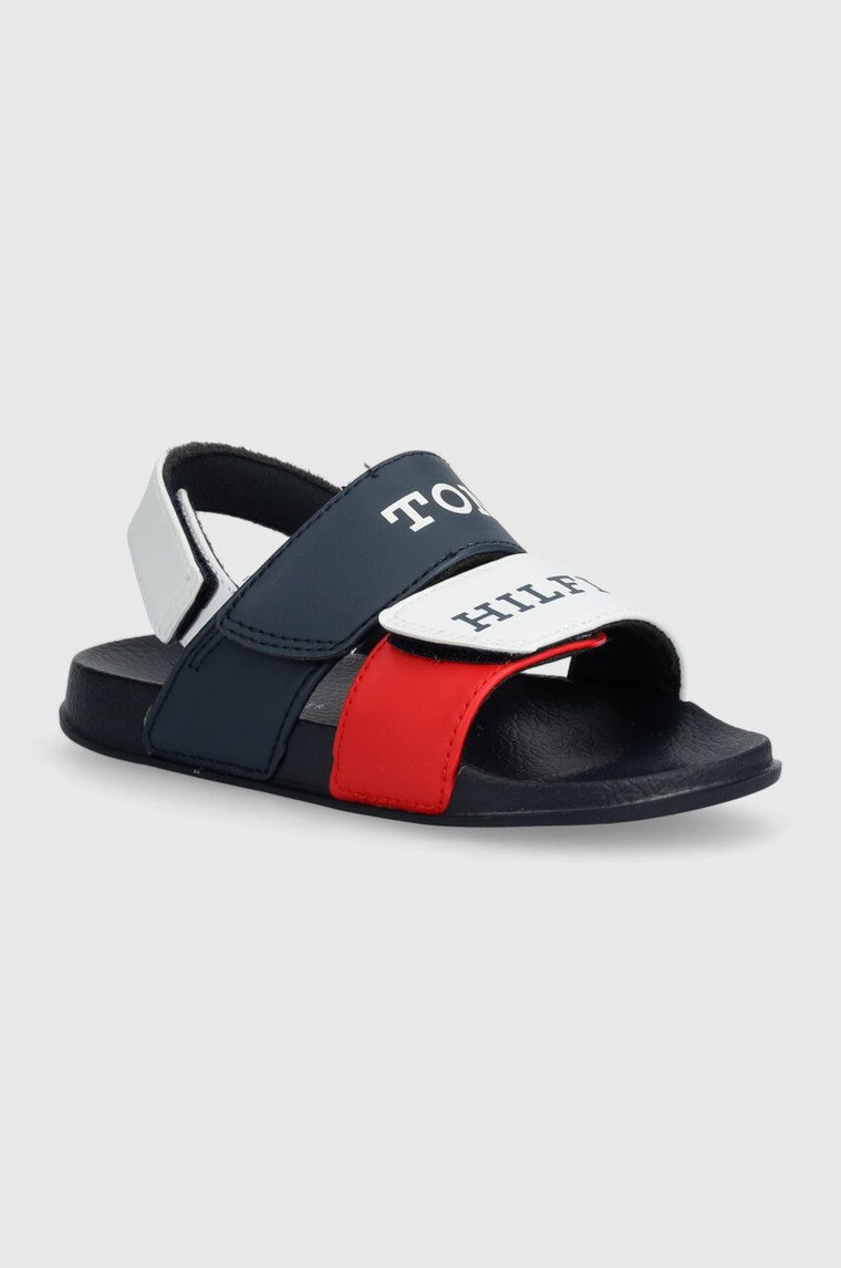 Tommy Hilfiger sandały dziecięce kolor granatowy