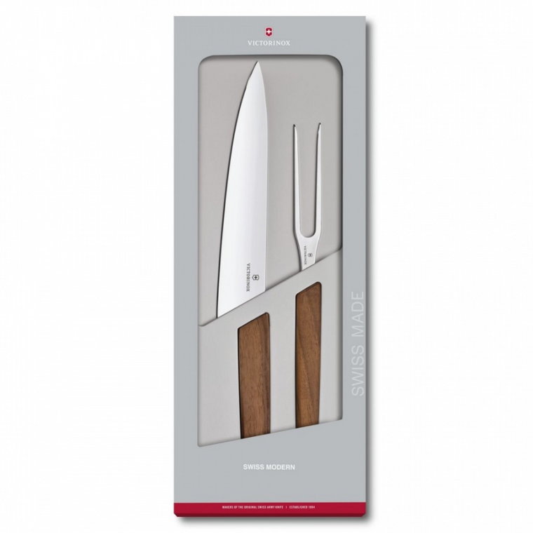 VICTORINOX - Swiss Modern - Zestaw do porcjowania nóż i widelec kod: 6.9091.2
