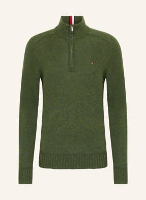 Tommy Hilfiger Sweter Typu Troyer gruen