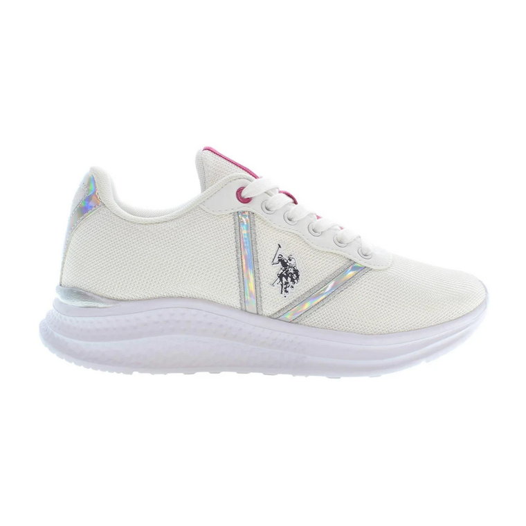 Białe trampki damskie w stylu butów sportowych U.s. Polo Assn.