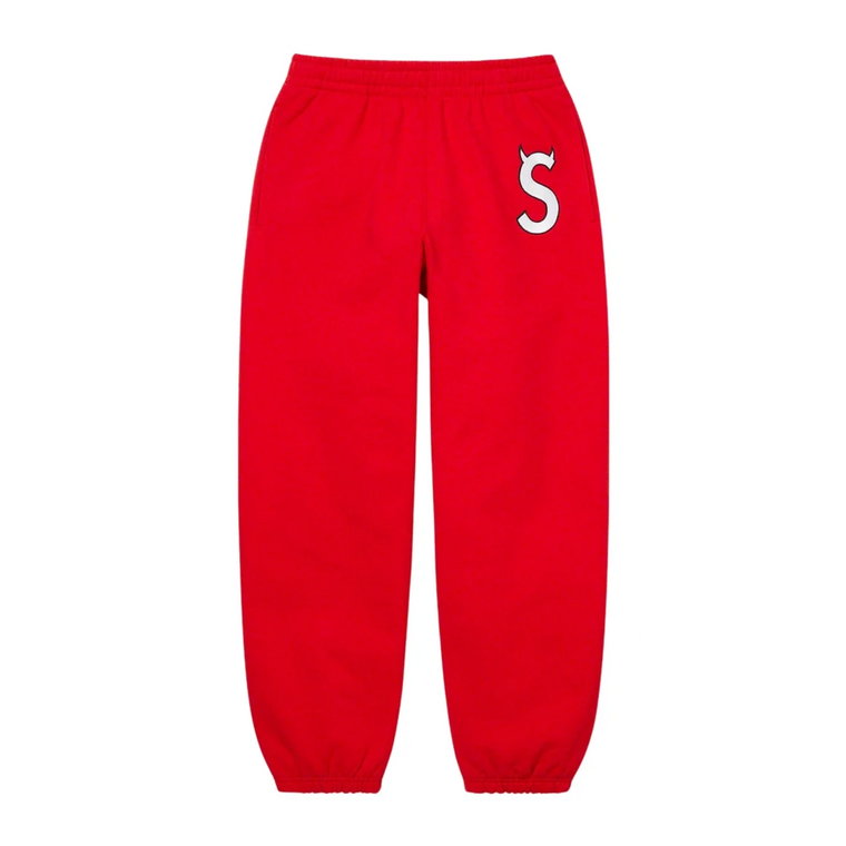 Limitowana edycja S Logo Sweatpant Czerwony Supreme