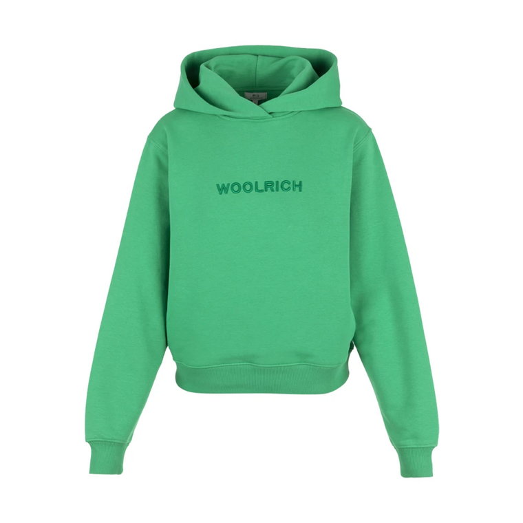 Logo Hoodie, Klasyczny Styl Woolrich