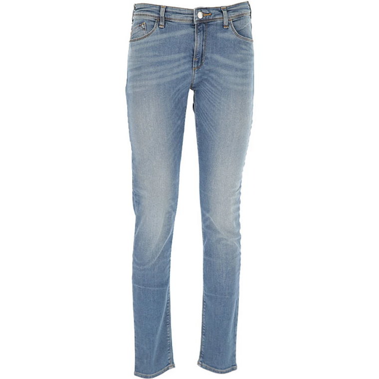 Spodnie Slim-fit z Denimu dla Kobiet Emporio Armani